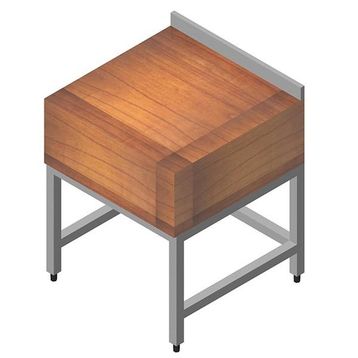 Öztiryakiler 50x50 cm Ahşap Tablalı Et Kütüğü