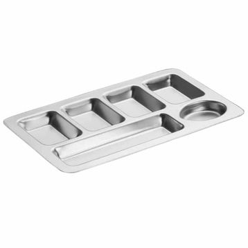Öztiryakiler 6 Gözlü Yumurtalıklı 29x17 cm Kahvaltılık Tabldot Yemek Tepsi
