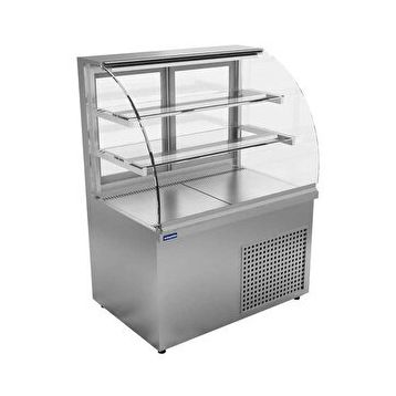 Öztiryakiler Bombe Camlı 360 lt 150x70x135 cm Sıcak Teşhir Dolabı