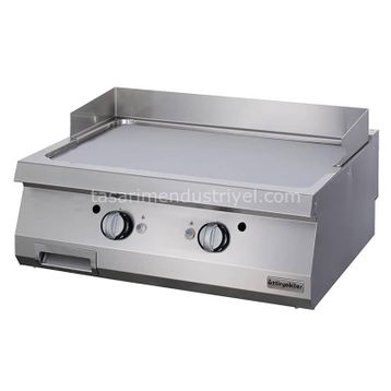 Öztiryakiler OGG 8070 Gazlı Plate Düz 80x70x30 cm Krom Kaplı Grill