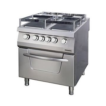 Öztiryakiler OSOEF 8090 S 900 Seri Gemi Model 4 Kare Plate 80x90x85 cm Fırınlı Elektrikli Kuzine