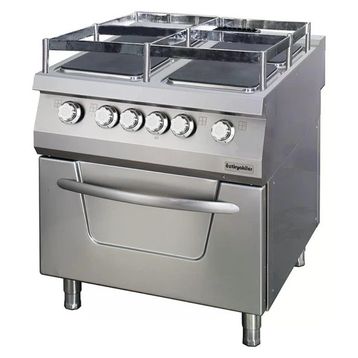 Öztiryakiler OSOEF 8090 S 900 Seri Gemi Model 4 Kare Plate 80x90x85 cm Fırınlı Elektrikli Kuzine