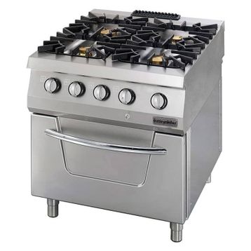 Öztiryakiler OSOGF 8090 C 700 Seri 4 Gözlü Gazlı Fırınlı Kuzine Ocak