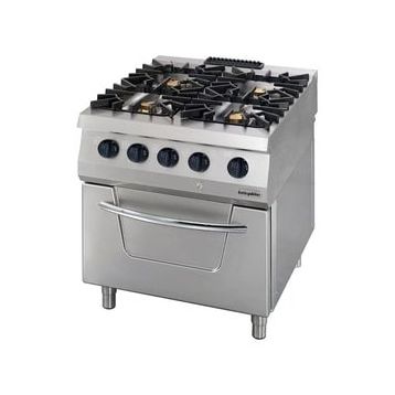 Öztiryakiler OSOGF 8090 C 700 Seri 4 Gözlü Gazlı Fırınlı Kuzine Ocak