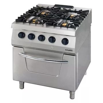 Öztiryakiler OSOGF 8090 C 700 Seri 4 Gözlü Gazlı Fırınlı Kuzine Ocak