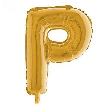 P Harf Altın 100 cm Folyo Balon