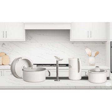 Paçi Belariva-Easy Cook Çıkarılabilir Saplı Beyaz 8 Parça Tencere Seti