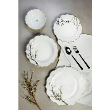 Paçi Flora Bone Chine 24 Parça Yemek Takımı