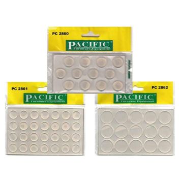 Pacific 14 mm Yapışkanlı Silikon Cam Masa Altlıkları