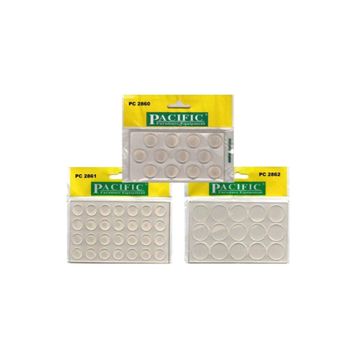 Pacific 14 mm Yapışkanlı Silikon Cam Masa Altlıkları