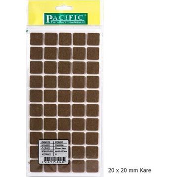 Pacific 20x20 mm Kare Yapışkanlı Keçe