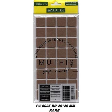 Pacific PC6025BR Kahvrengi 25x25 mm Keçe