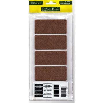 Pacific Yapışkanlı Zemin Koruyucu 40x90 mm Kahverengi Keçe