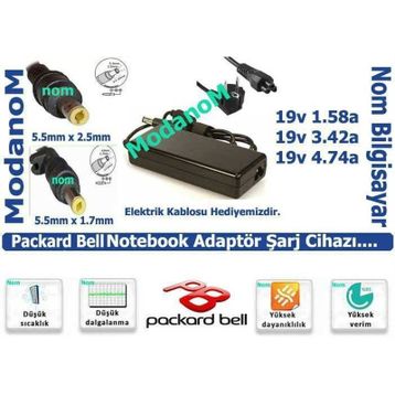 Packard Bell BG48 Laptop Uyumlu Adaptör
