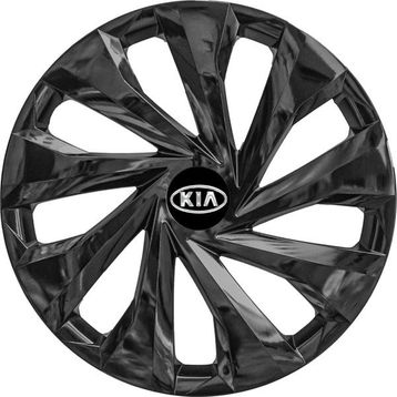 PackGar Kia 14 inç Amblemli Piano Black 4'lü Takım 216 Jant Kapağı