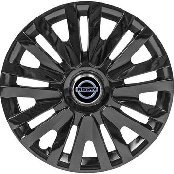 PackGar Nissan Micra 14 inç Amblemli Piano Black 4 Adet 1 Takım 208 Jant Kapağı