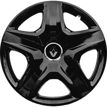 PackGar Renault 14 inç Amblemli Piano Black 4 Adet 1 Takım 201 Jant Kapağı