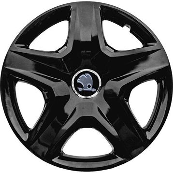 PackGar Skoda Forman 14 inç Amblemli Piano Black 4 Adet 1 Takım 201 Jant Kapağı