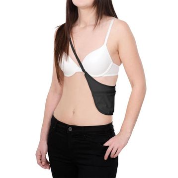 Pacsafe Coversafe S80 Secret Body Pouch Siyah Bel Çantası