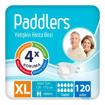 Paddlers Bantlı X-Large 120 Adet Yetişkin Hasta Bezi