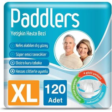 Paddlers Bantlı X-Large 120 Adet Yetişkin Hasta Bezi