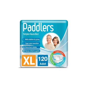 Paddlers Bantlı X-Large 120 Adet Yetişkin Hasta Bezi