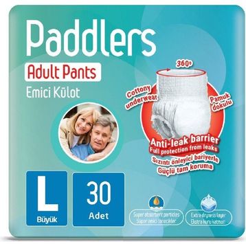 Paddlers Emici Külot Large 30 Adet Yetişkin Hasta Bezi
