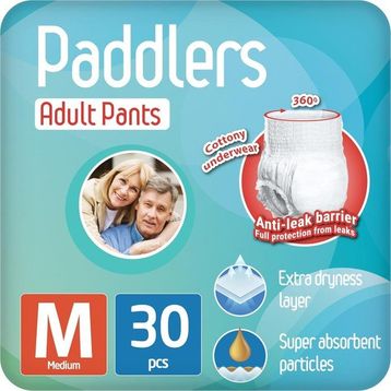 Paddlers Emici Külot Medium 30 Adet Yetişkin Hasta Bezi