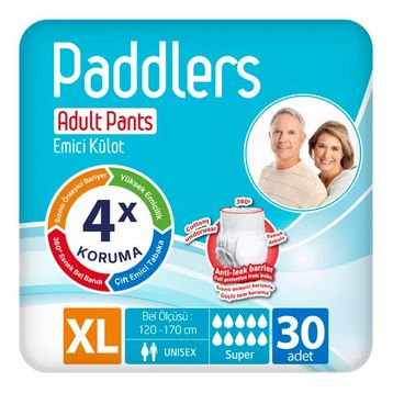 Paddlers Emici Külot X-Large 30 Adet Yetişkin Hasta Bezi