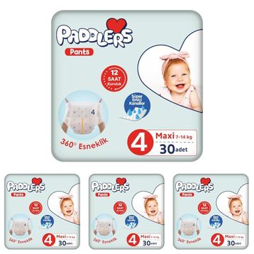 Paddlers Pants No:4 Maxi 120 Adet Külot Bebek Bezi