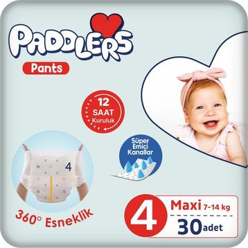Paddlers Pants No:4 Maxi 30 Adet Külot Bebek Bezi