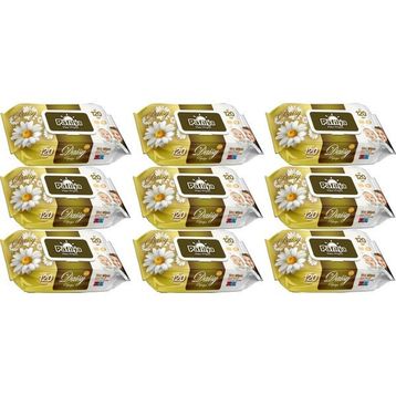 Pafilya Papatya Plastik Kapaklı 9x120 Adet Bebek Islak Mendil