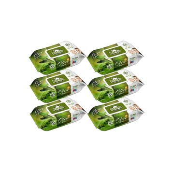 Pafilya Zeytin Plastik Kapaklı 120 Adet Bebek Islak Mendil