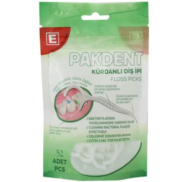 Pakdent 32 Adet Kürdanlı Diş İpi