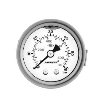 Pakkens 0-10 Bar 50 mm Arkadan Bağlantılı Panotipli Gliserinli G 1/4 inç Manometre