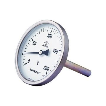 Pakkens 0-120 °C Çap 100 mm Daldırma Boyu 10 cm Arkadan Bağlantılı G 1/2 Termometre