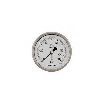 Pakkens Gliserinli G 1/4 inç 0-400 Bar 63 mm Arkadan Bağlantılı Manometre
