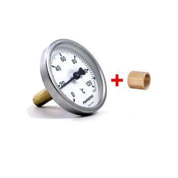 Pakkens Manşonlu 63 Çap 120 Derece Göstergeli 5 cm Bağlantılı Termometre