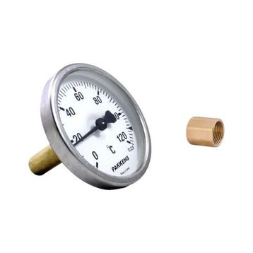 Pakkens Manşonlu 63 Çap 120 Derece Göstergeli 5 cm Bağlantılı Termometre