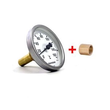 Pakkens Manşonlu 63 Çap 160 Derece Göstergeli 5 cm Bağlantılı Termometre