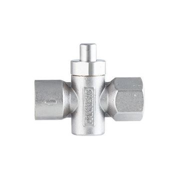 Pakkens Musluğu Butonlu Basmalı 6 Bar 1/2 inç Manometre Valfi
