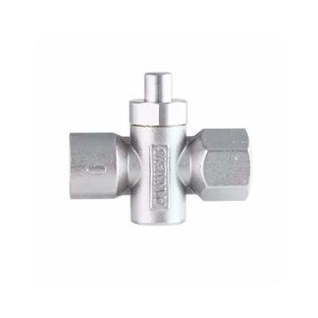 Pakkens Musluğu Butonlu Basmalı 6 Bar 1/2 inç Manometre Valfi