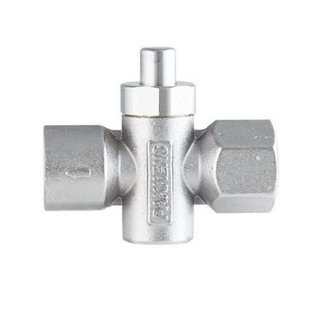 Pakkens Musluğu Butonlu Basmalı 6 Bar 1/2 inç Manometre Valfi