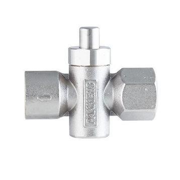 Pakkens Musluğu Butonlu Basmalı 6 Bar 1/2 inç Manometre Valfi