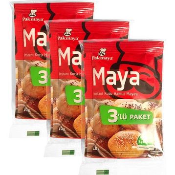 Pakmaya 10 gr Instant Kuru Hamur Mayası (3 adet)