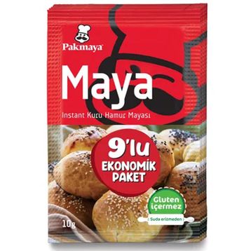 Pakmaya Instant Maya 9'lu Ekonomik Paket