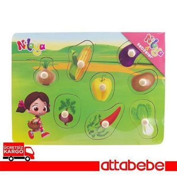 Pal Niloya Sebzeler Ahşap Puzzle