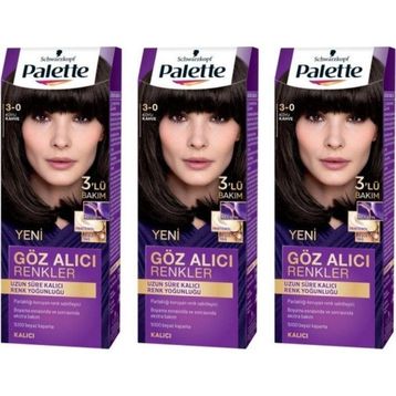 Palette 3-0 Koyu Kahve 3 Paket Saç Boyası