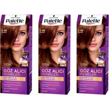 Palette 5-68 Kestane 3 Paket Saç Boyası