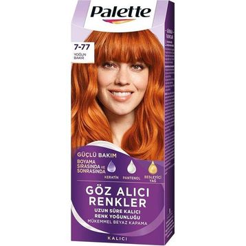 Palette 7-77 Yoğun Bakır Göz Alıcı Renkler 50 ml Saç Boyası